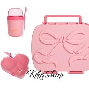Paris Hilton Bento-Style  3PC SET Lunch Box, bento snack pack & Snack Cup